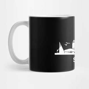 Skyline of island Sylt, North Sea, Germany Mug